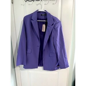 NWT Missguided Oversized Purple Blazer